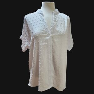 Short sleeve white blouse